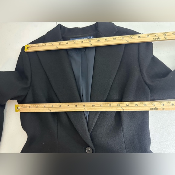 Ralph Lauren Sport Size 8 Black 100% Wool Tailcoat Tailored Blazer Women's - Picture 11 of 16